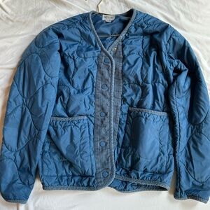 Bernardo Nordic Quilted Jacket Corduroy Trim Recycled Polyester Jacket